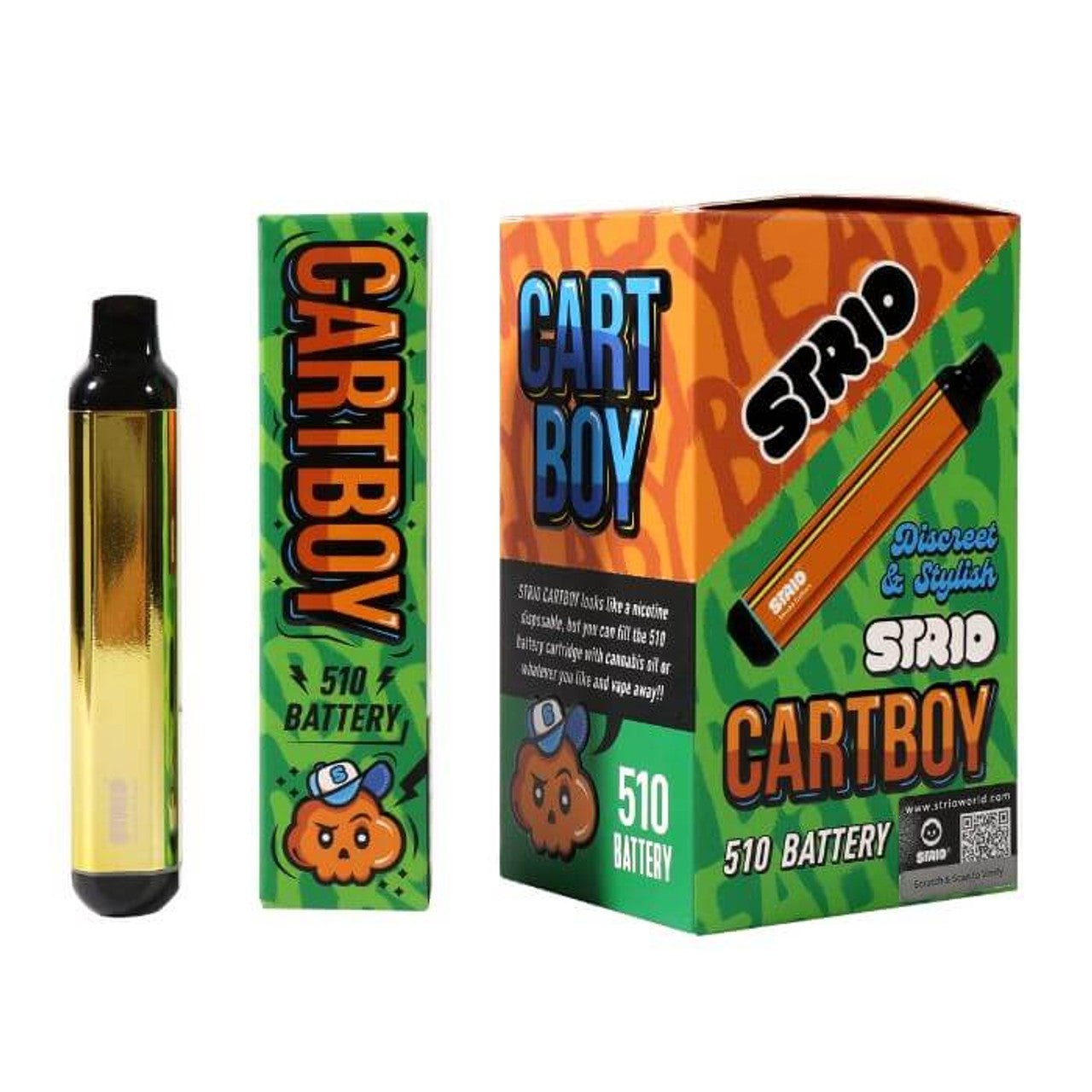 Strio Cart Boy | 6-Pack | Metallic Gold with Packaging