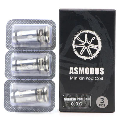 Asmodus Minikin Pod Coil 3pcs 0.3ohm with Packaging