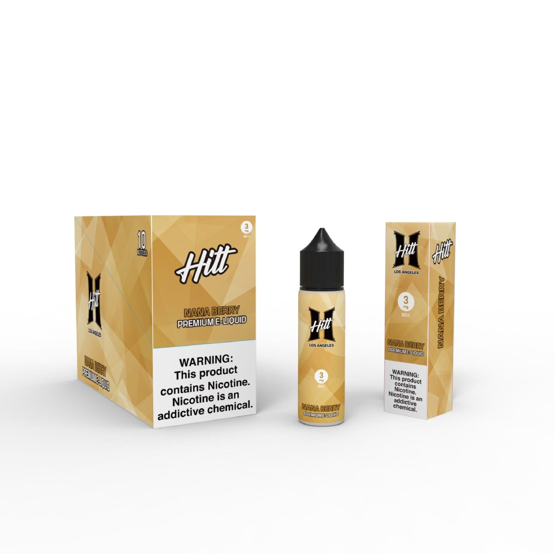 Hitt Los Angeles 60mL (Freebase) | Nana Berry with Packaging
