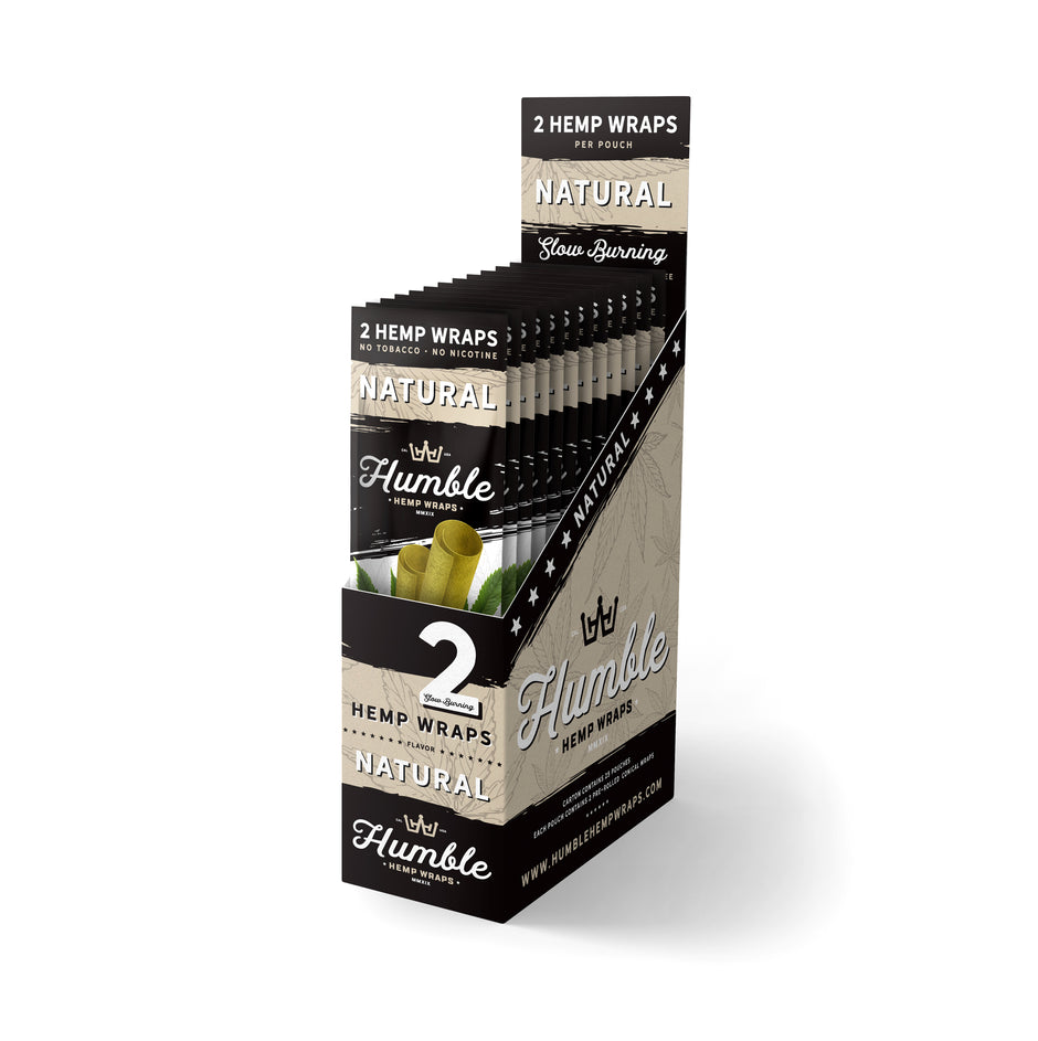 Humble Hemp Wraps 25pk | Natural with Packaging