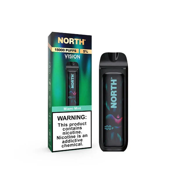 North Vision 15000 Puff 5pcs 5% Miami Mint with Packaging