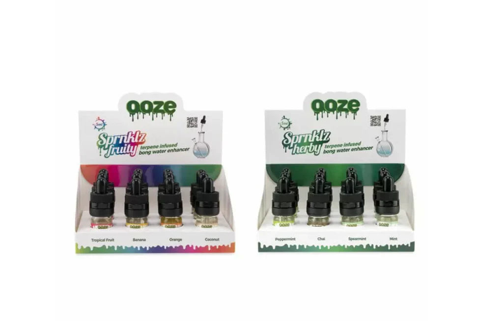 Ooze Sprnklz Terpene Infused Bong Water Enhancer 12pk group photo