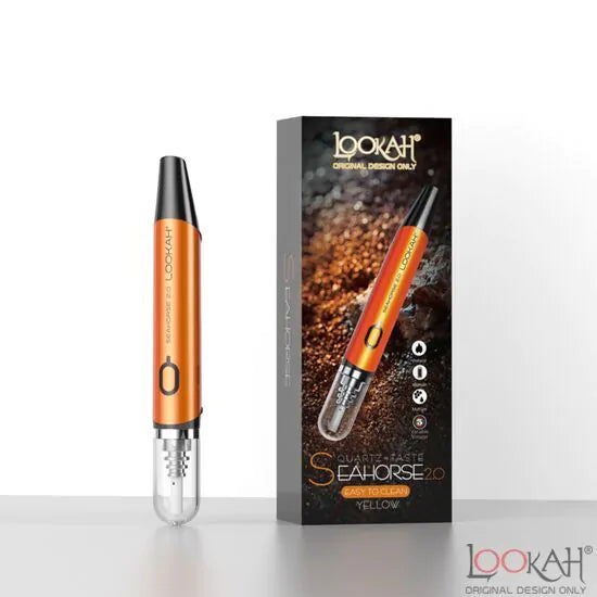 Lookah Seahorse 2.0 wax Pen | Orange with Packaging