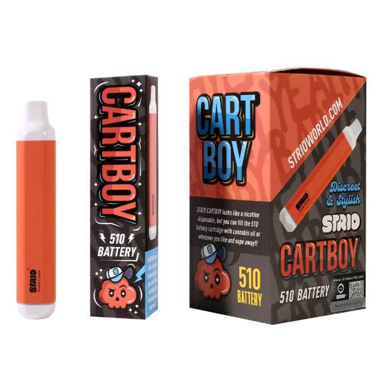 Strio Cart Boy | 6-Pack | Orange with Packaging