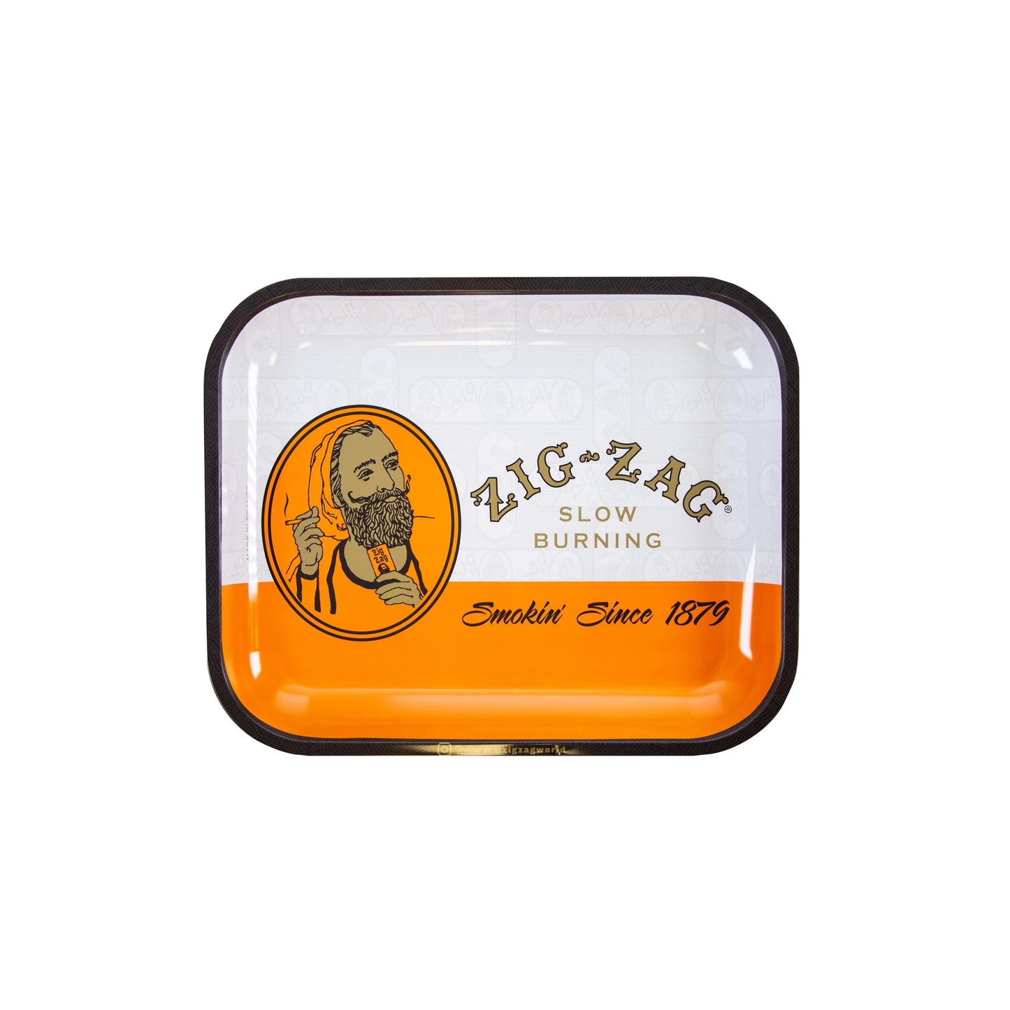 Zig-zag Large Rolling Tray | Orange