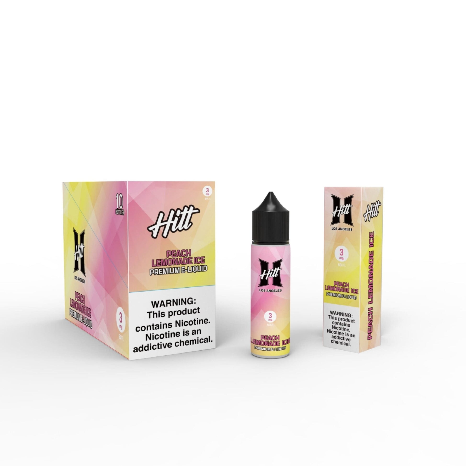 Hitt Los Angeles 60mL (Freebase) | Peach Lemonade Ice with Packaging