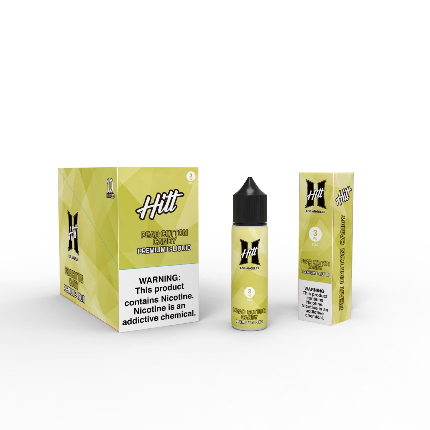 Hitt Los Angeles 60mL (Freebase) |  Pear Cotton Candy with Packaging