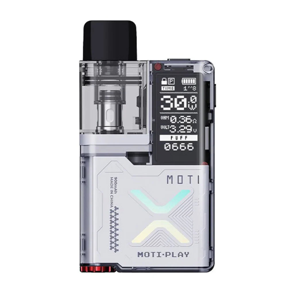 Moti Play Pod System Kit | 900mAh | Pearl White