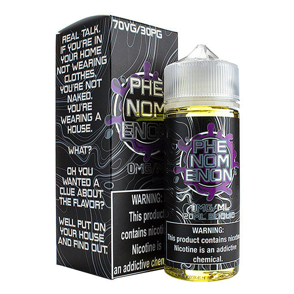 Nomenon and Freenoms Series E-Liquid 120mL (Freebase) Phenomenon with Packaging