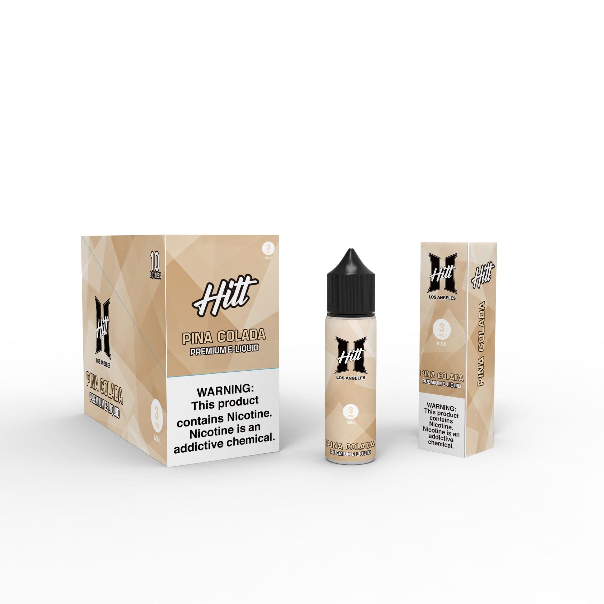 Hitt Los Angeles 60mL (Freebase) | Pina Colada with Packaging
