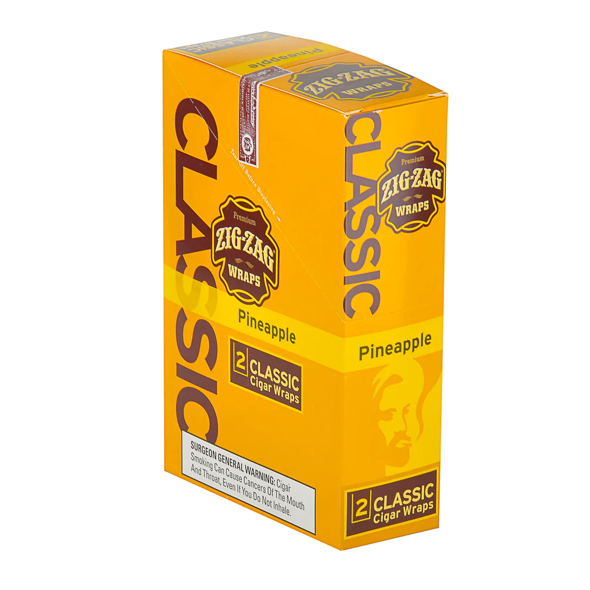 Zig-zag 2 Cigar cones | 25-pack | Pineapple with Packaging