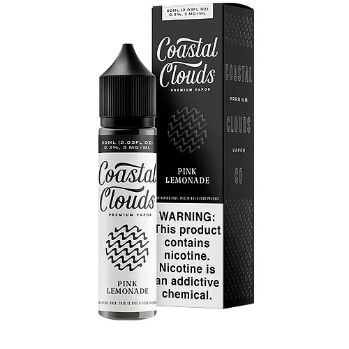 Coastal Clouds E-Liquid | 60mL | Pink Lemonade with packaging