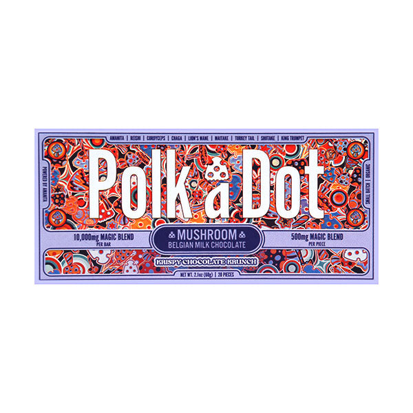 Polk A Dot Chocolate Bar 10ct Krispy Chocolate Krunch Packaging