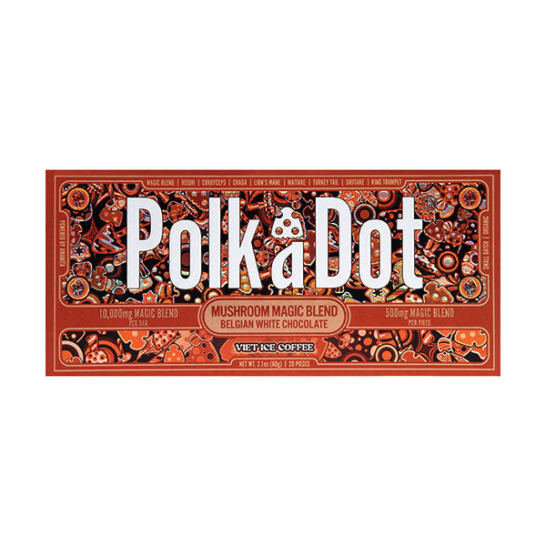 Polk A Dot Chocolate Bar 10ct Viet Ice Coffee Packaging