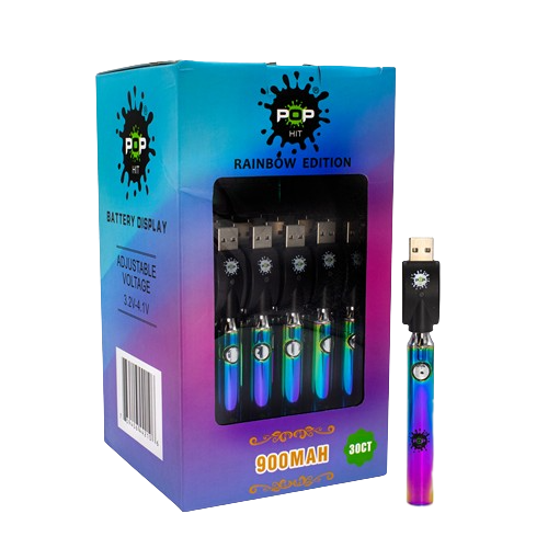 Pop Hit Battery Display Rainbow 900mah | 30ct