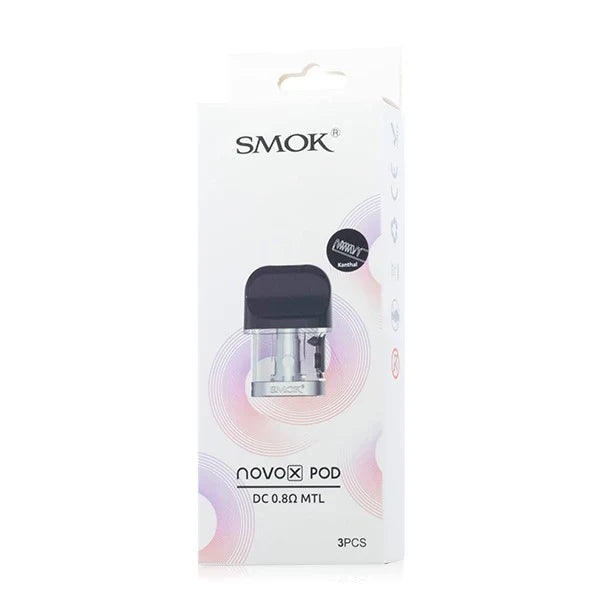 SMOK Novo X Replacement Pods (3-Pack) | DC 0.8ohm MTL with Packaging