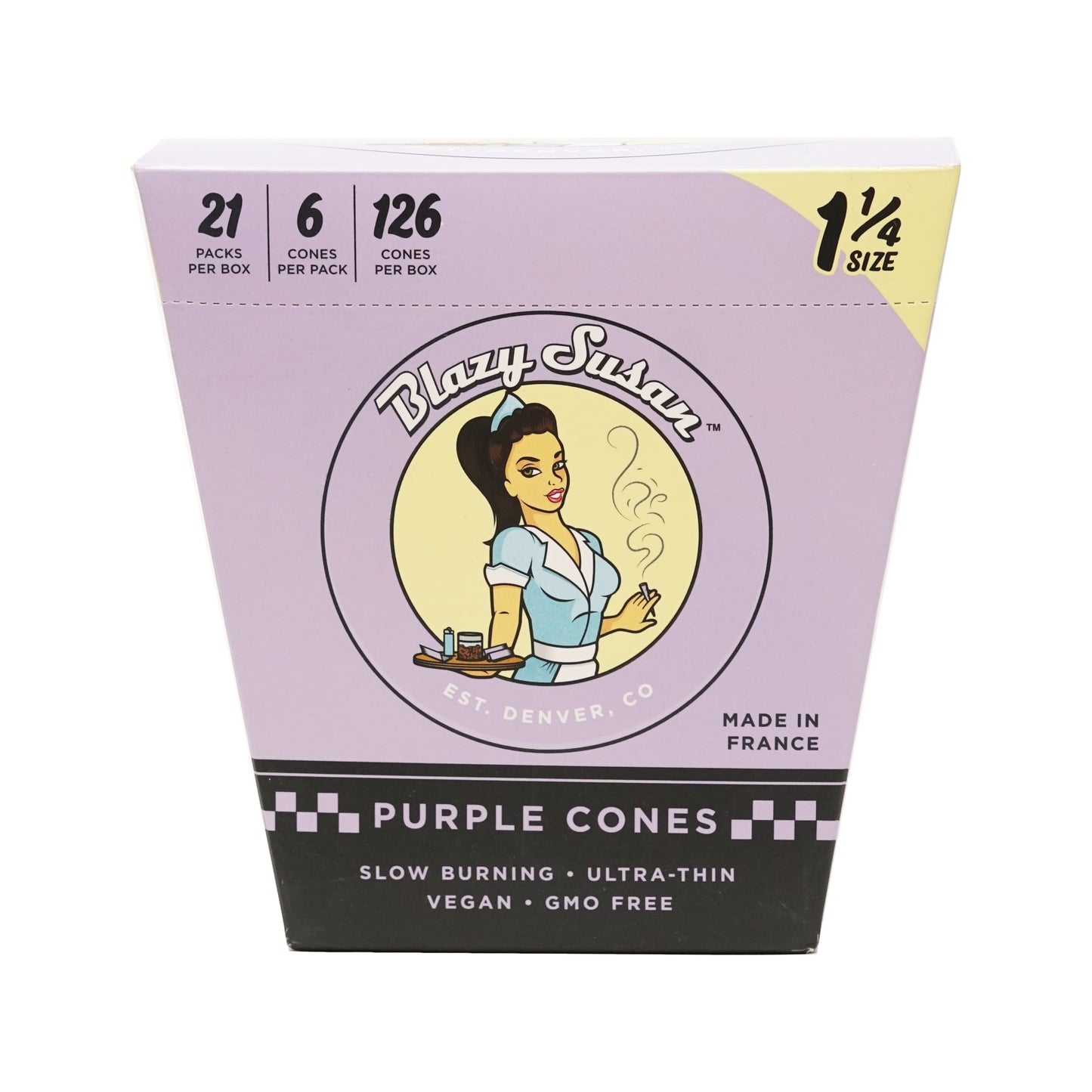 Blazy Susan Purple Cones - 1 1/4 6pcs 21pkwith packaging