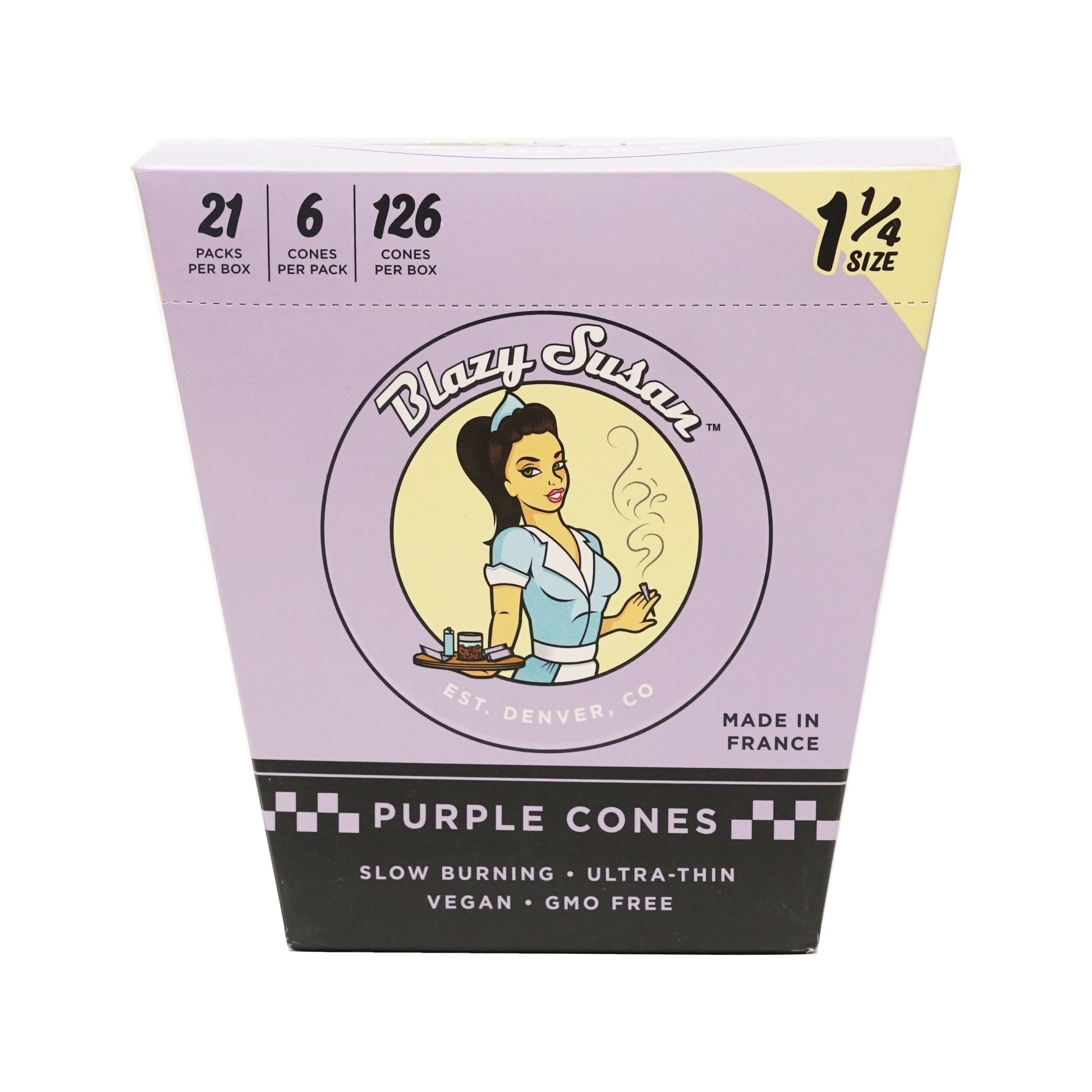 Blazy Susan Purple Cones - 1 1/4 6pcs 21pkwith packaging