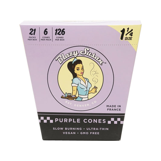 Blazy Susan Purple Cones - 1 1/4 6pcs 21pkwith packaging