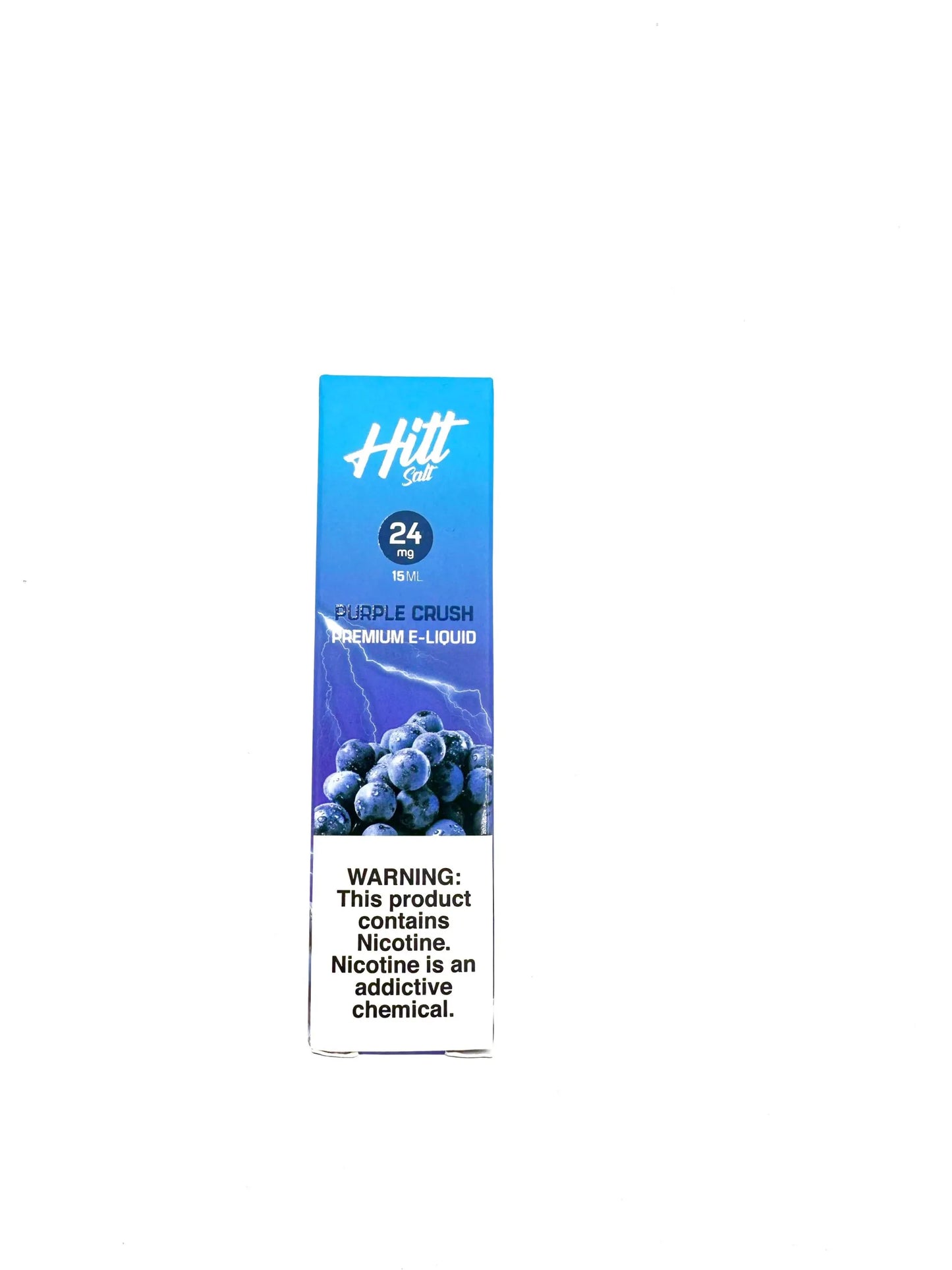 Hitt Salt Series E-Liquid 15mL | 24mg | Purple Crush with packaging