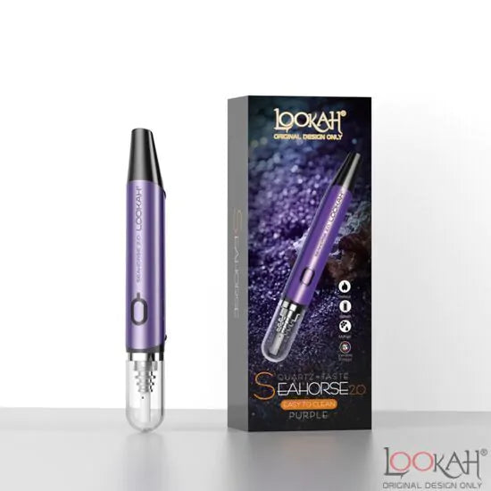 Lookah Seahorse 2.0 wax Pen | Purple with Packaging