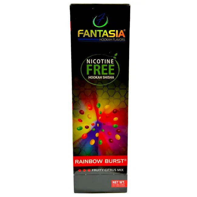 Fantasia Nicotine Free Herbal Rainbow Burst Packaging