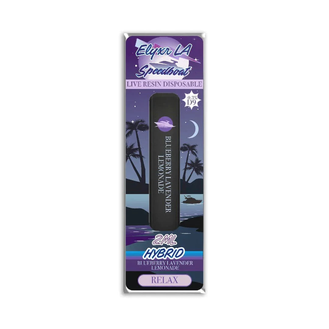Elyxr La x Speedboat Live Resin Disposable | 2g | Relax with Packaging