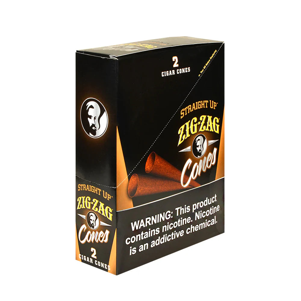 Zig-zag 2 Cigar cones | 15-pack | Straight Up Packaging