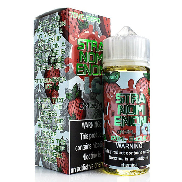 Nomenon and Freenoms Series E-Liquid 120mL (Freebase) Stranomenon Ice with Packaging