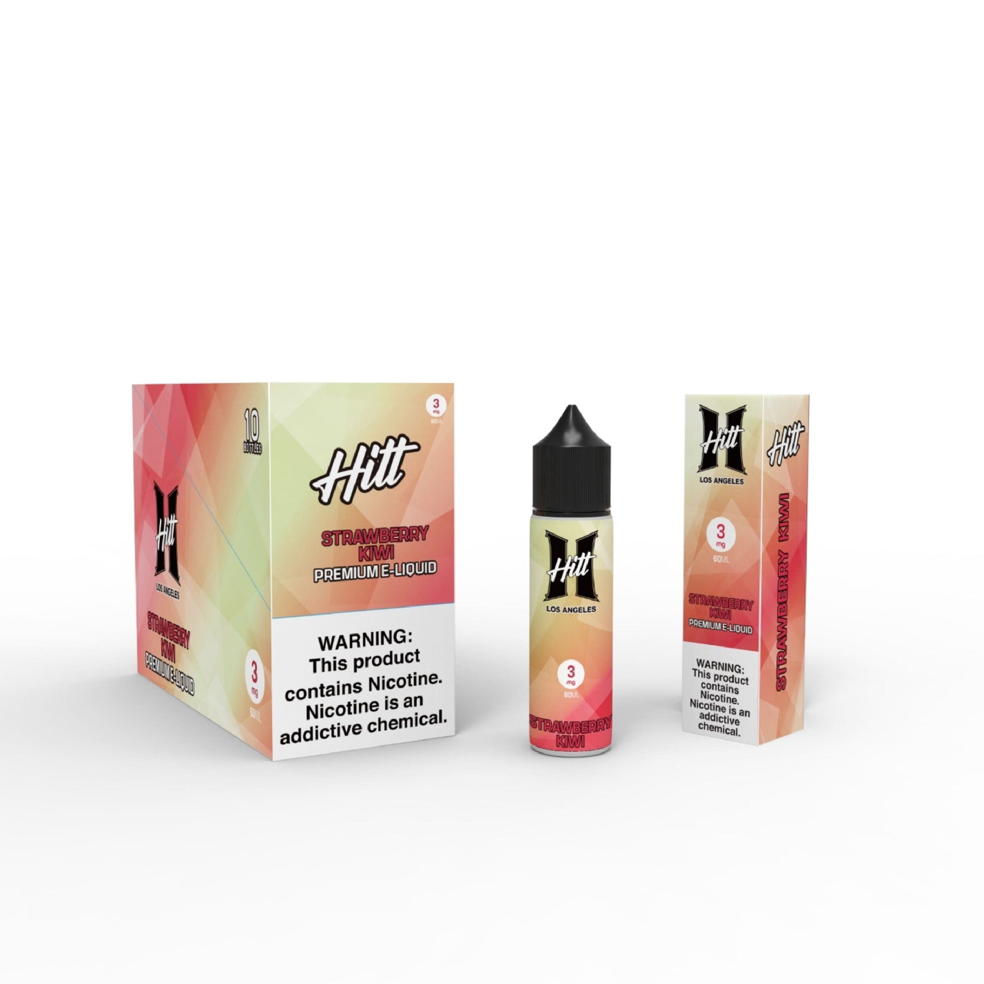 Hitt Los Angeles 60mL (Freebase) | Strawberry Kiwi  with Packaging