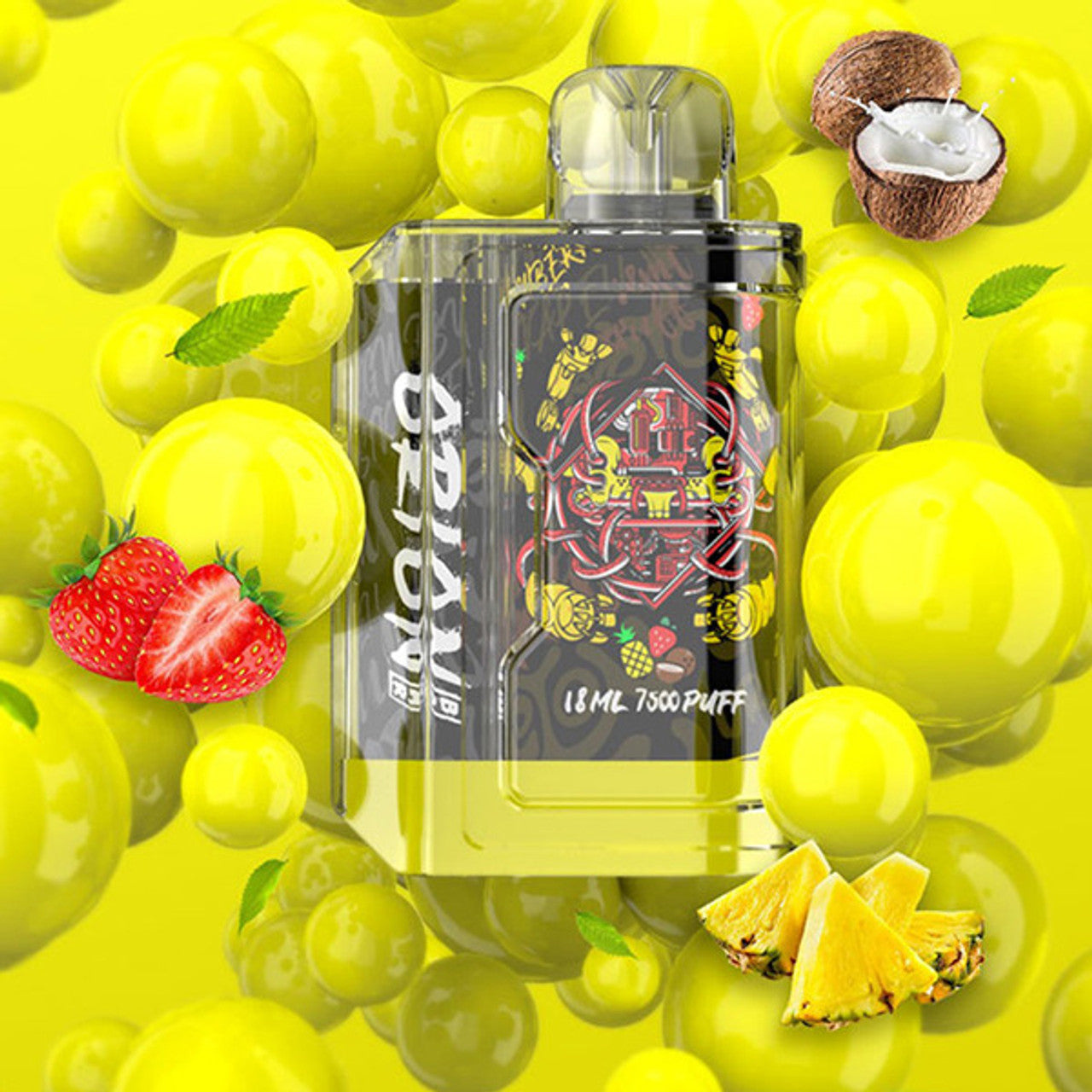Orion Bar Disposable 7500 Puff 18mL 50mg | Strawberry Pina Colada