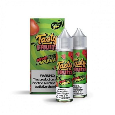 Tasty Fruits Premium E-Liquid 2 x 60mL Apple Melon Splash  with Packaging
