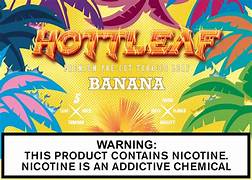 Hottleaf Premium Pre Cut Natural Tobacco Leaf 5ct Banana
