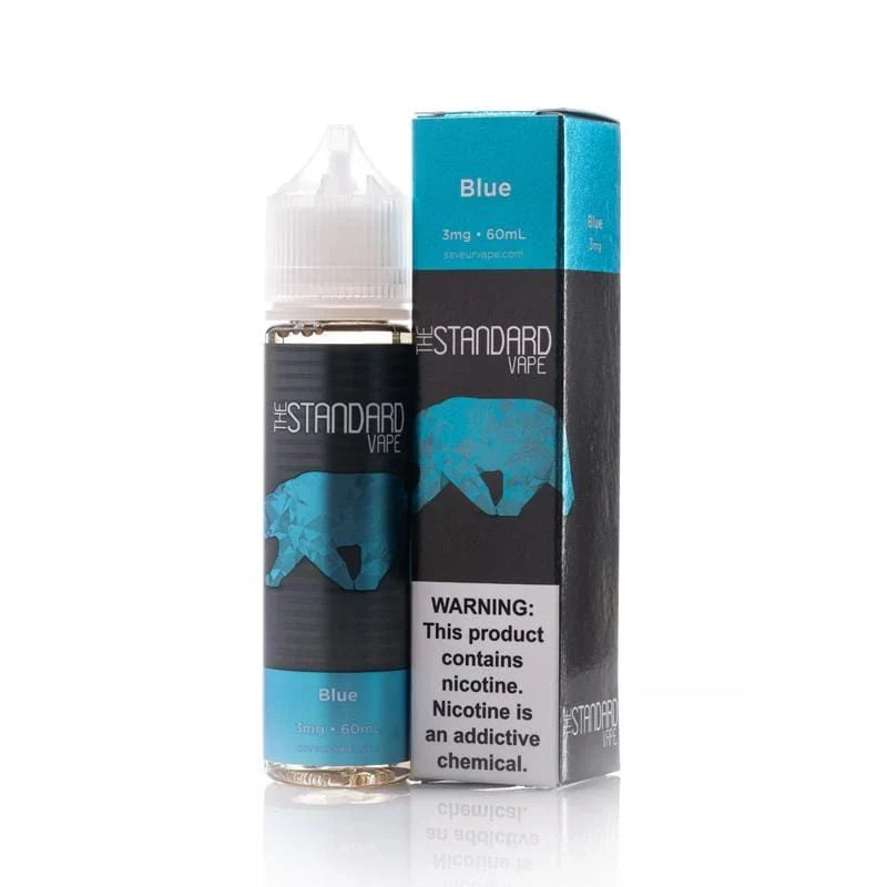 The Standard E-Liquid 60mL (Freebase) Blue with Packaging