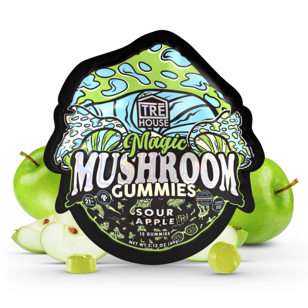 Tre House Magic Mushroom Gummies 10Pk Sour Apple
