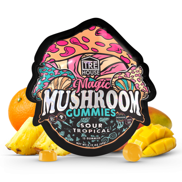Tre House Magic Mushroom Gummies 10Pk Sour Tropical