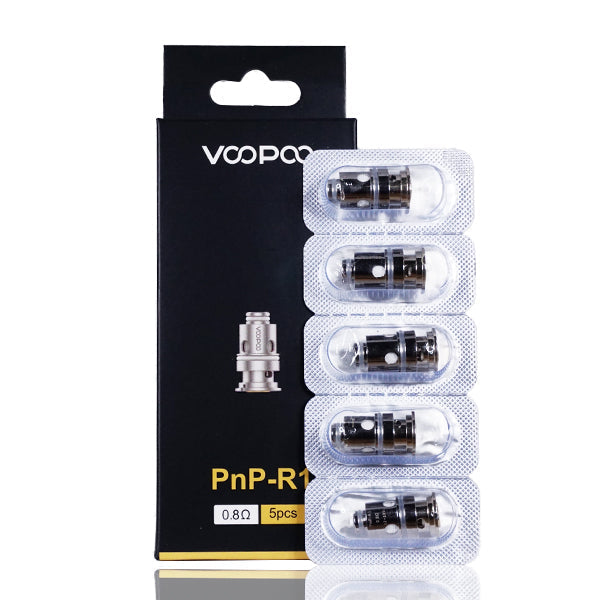 VooPoo PnP Replacement Coils (Pack of 5) | Pnp-R1 0.8ohm with Packaging