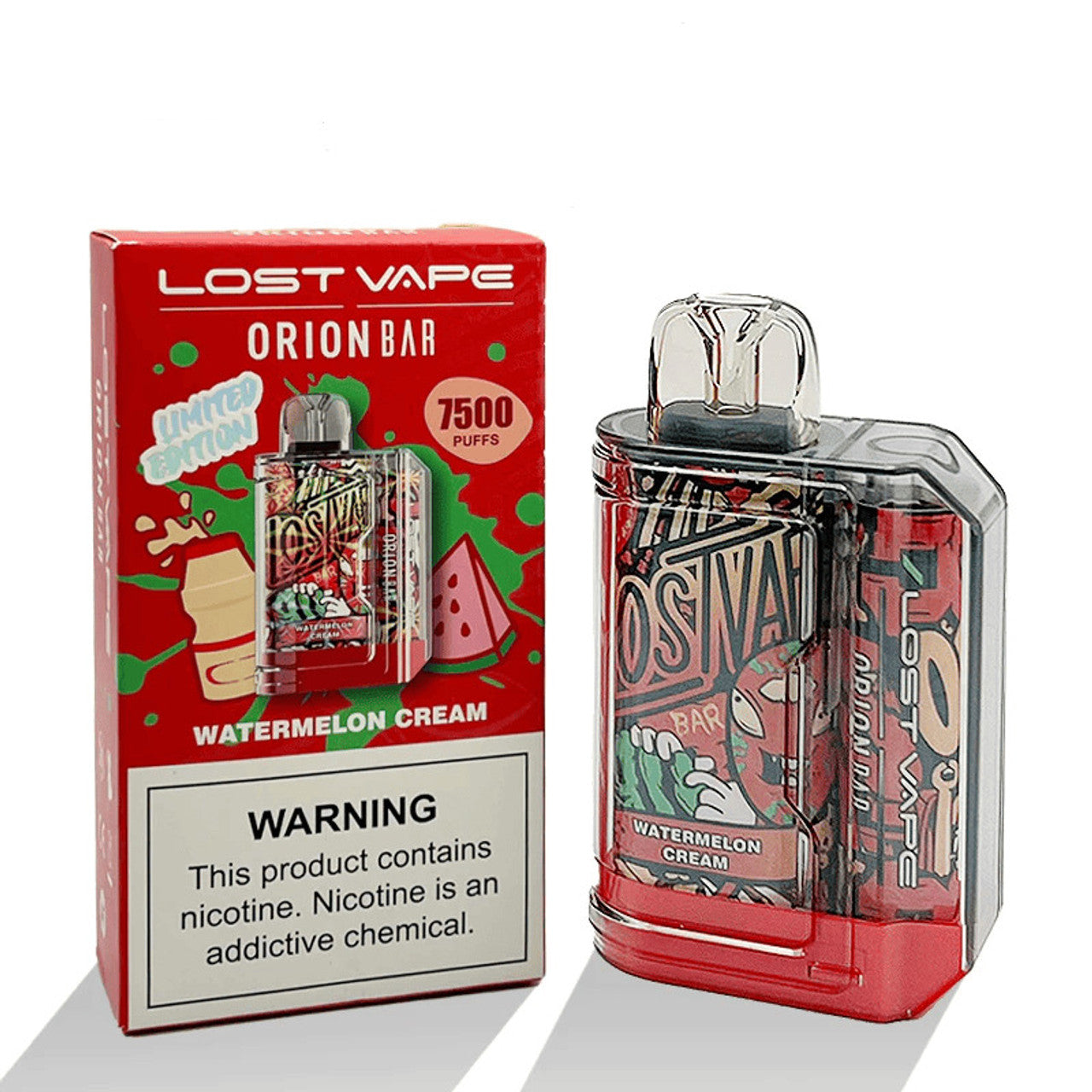 Orion Bar Disposable 7500 Puff 18mL 50mg | Watermelon Cream
