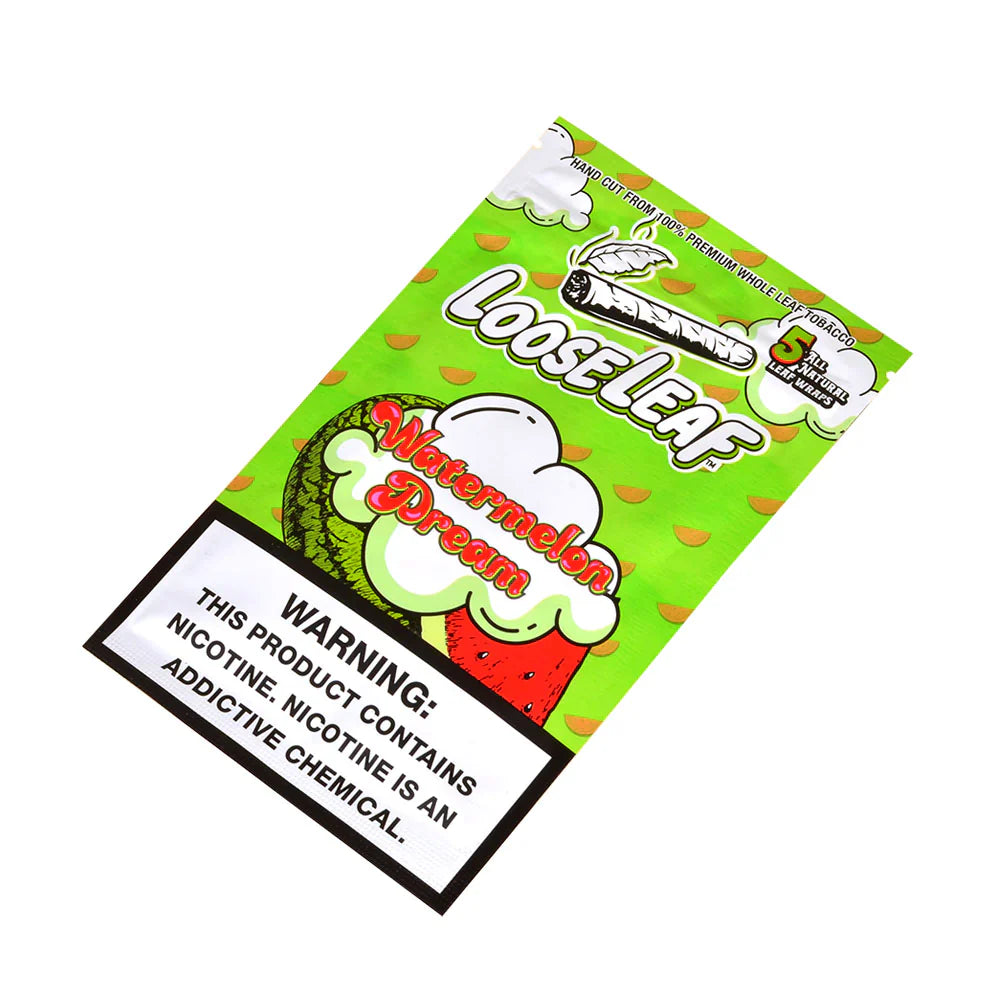 Looseleaf Natural Wraps | 5ct | Watermelon Dream with Packaging