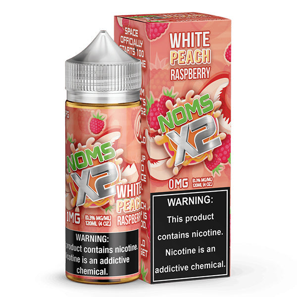 Nomenon and Freenoms Series E-Liquid 120mL (Freebase) White Peach Raspberry with Packaging
