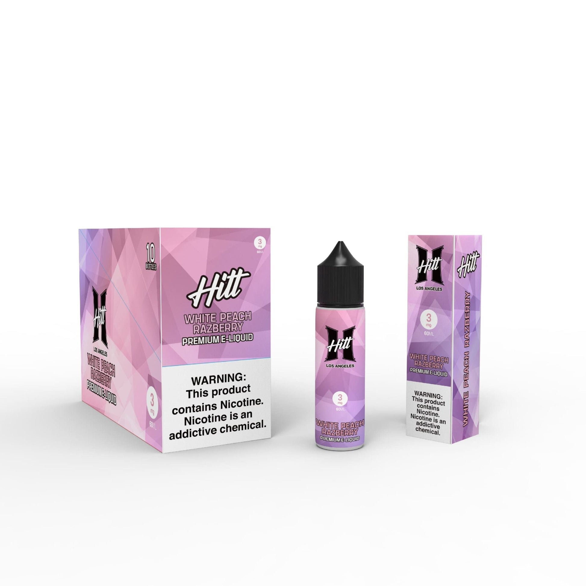 Hitt Los Angeles 60mL (Freebase) | White Peach Razberry with Packaging