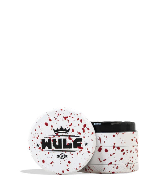 Wulf Grinder | 50mm | 4pc | White Red Spatter