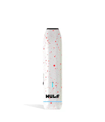 Wulf Lx Slim Dry Herb Vaporizer White Red Spatter