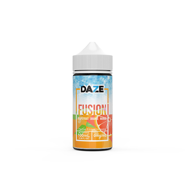 7Daze Fusion Series E-Liquid 100mL (Freebase) Grapefruit Orange Mango Iced