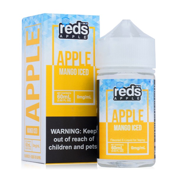 Reds Apple Series E-Liquid 60mL (Freebase) | 3mg Mango Iced with Packaging