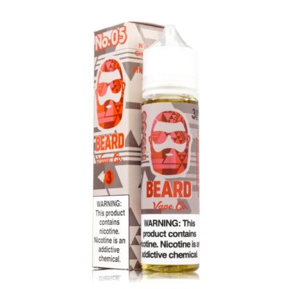 Beard Vape Co Series E-Liquid 60mL (Freebase) | 3mg No.05 with Packaging