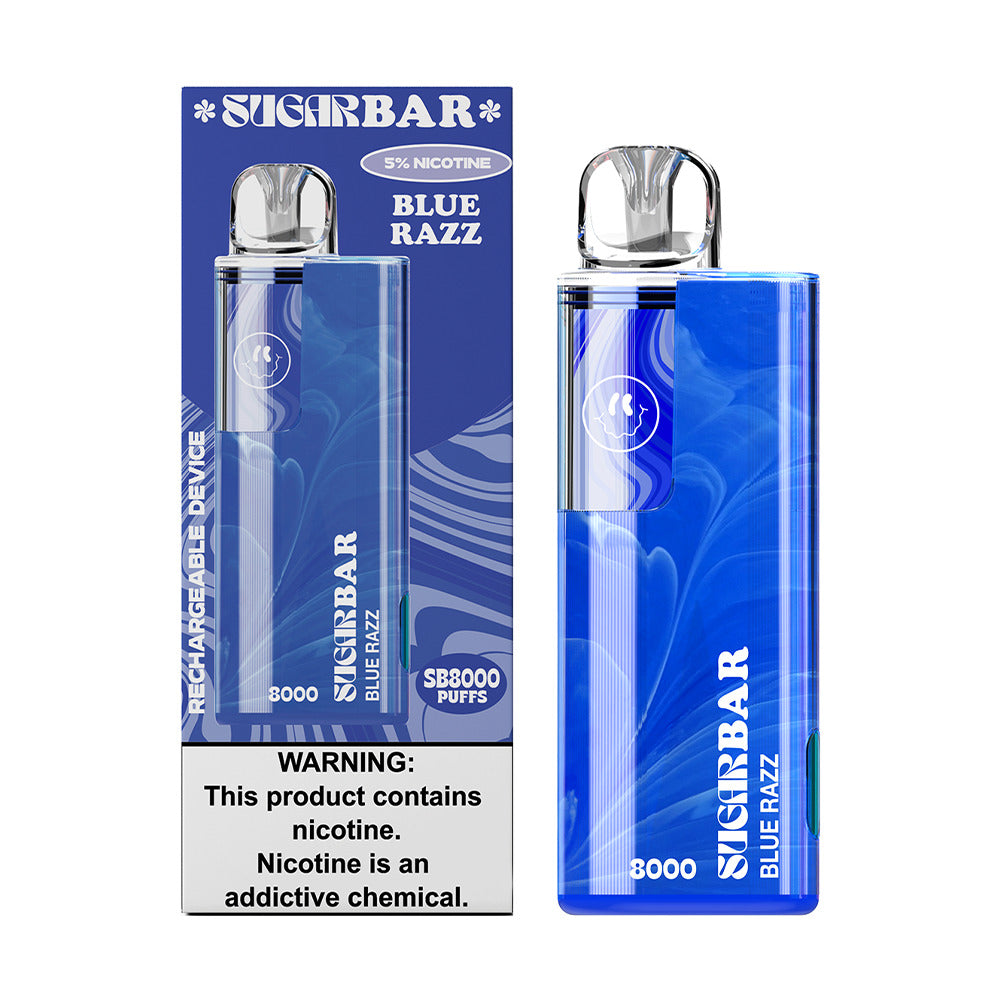 Blue Razz Sugarbar SB8000 Disposable 8000 Puffs 16mL 50mg