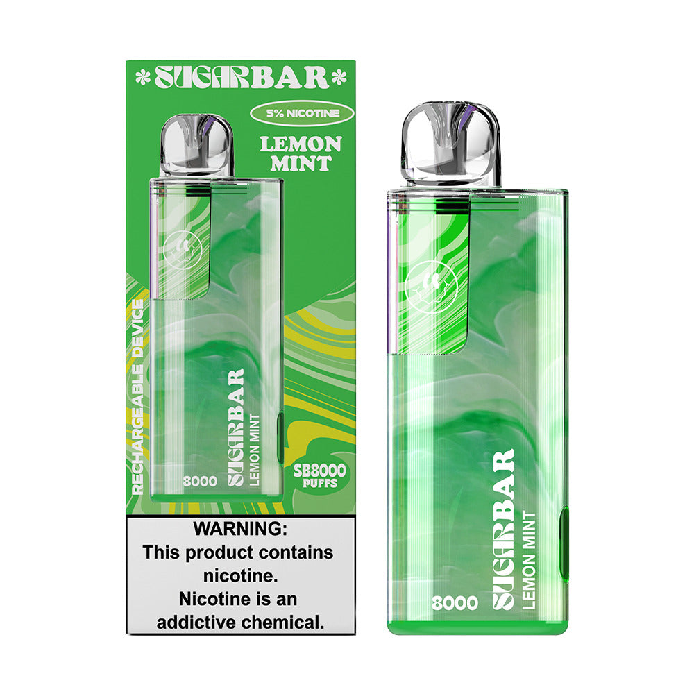 Lemon Mint Sugarbar SB8000 Disposable 8000 Puffs 16mL 50mg