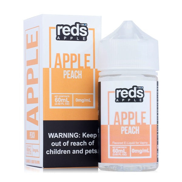 Reds Apple Series E-Liquid 60mL (Freebase) | 3mg Peach with Packaging