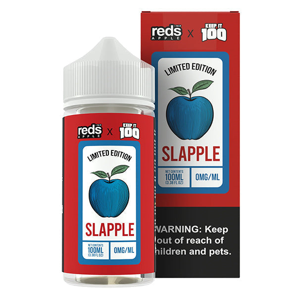 7Daze Keep It 100 Series TFN 100mL | 3mg (Freebase) (Reds Apple x Blue Slushie) Slapple